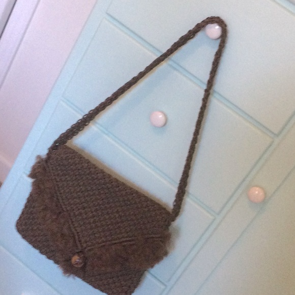 1970’s style macrame shoulder bag. - Picture 5 of 7